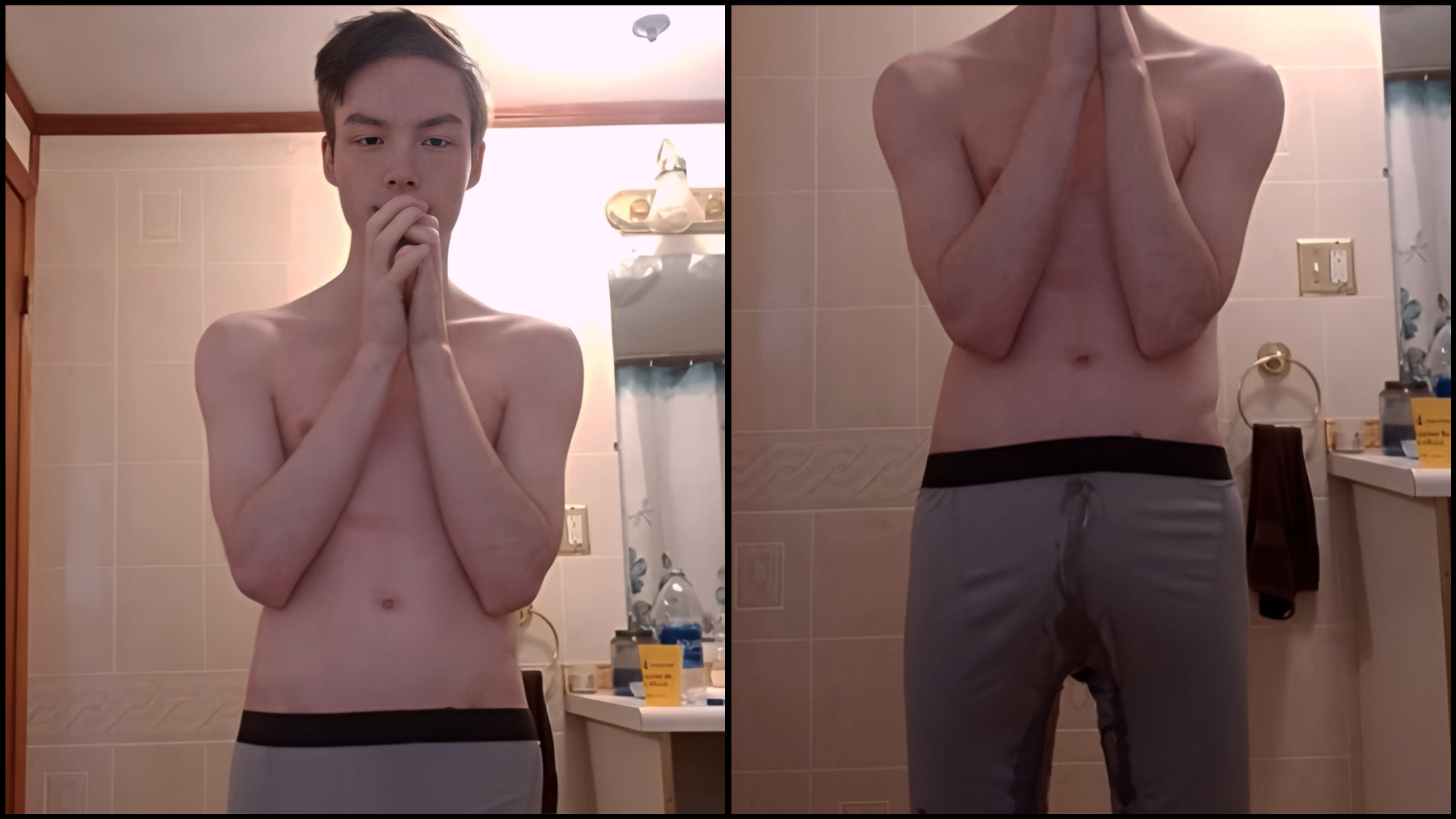 "No, I can't hold it"